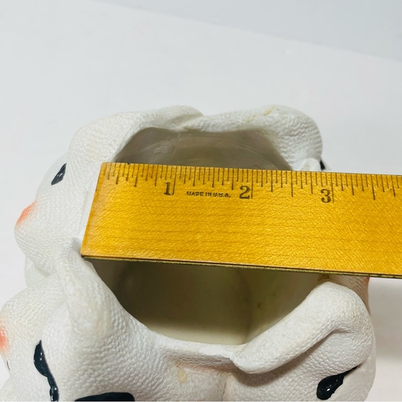 Spooky Ghost Halloween Planter New Holland Floral ‘97 Vintage Four Ghosts Round - Picture 10 of 10